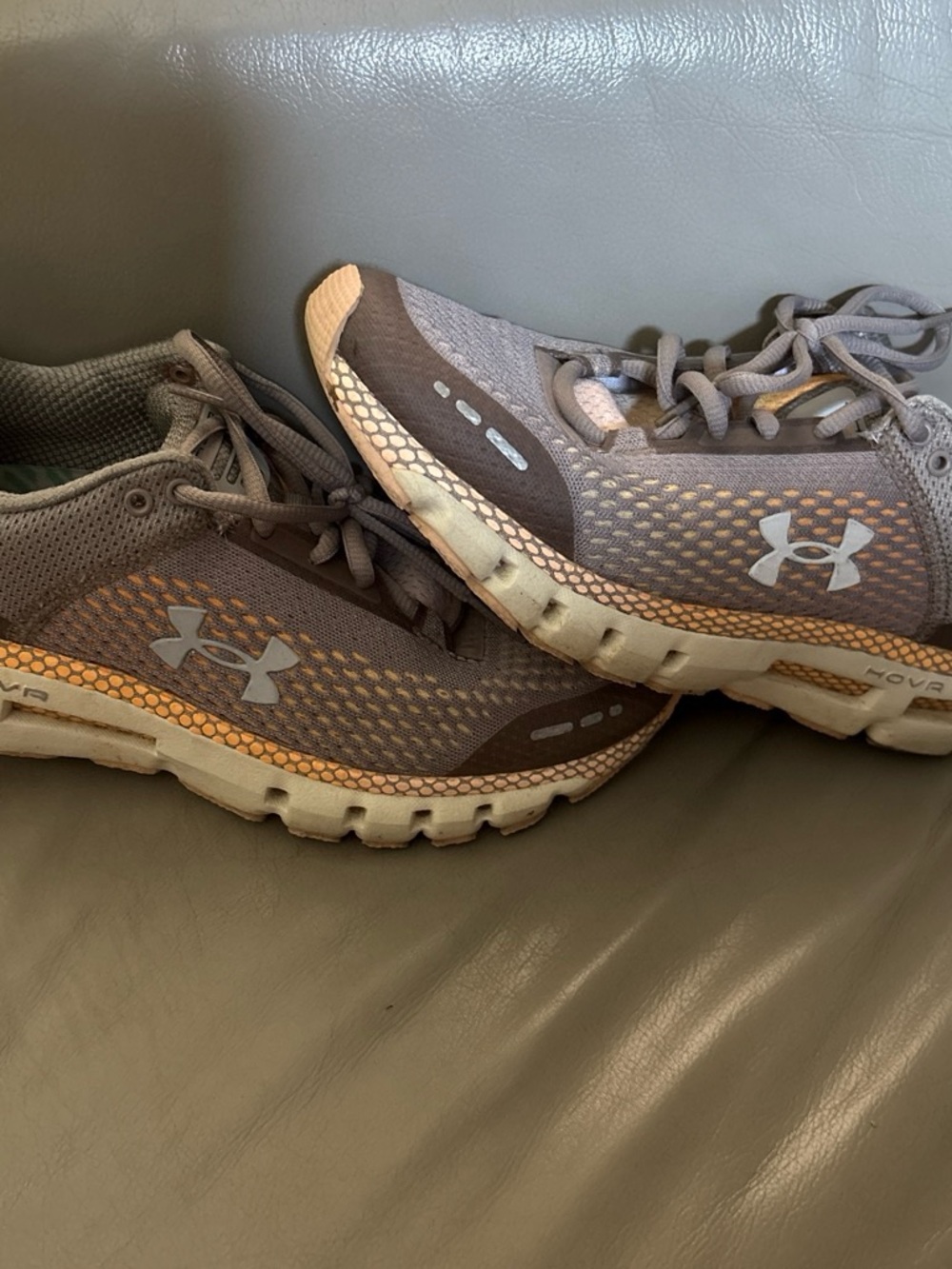 Under Armour  Running Shoes - Gray with Orange Accents